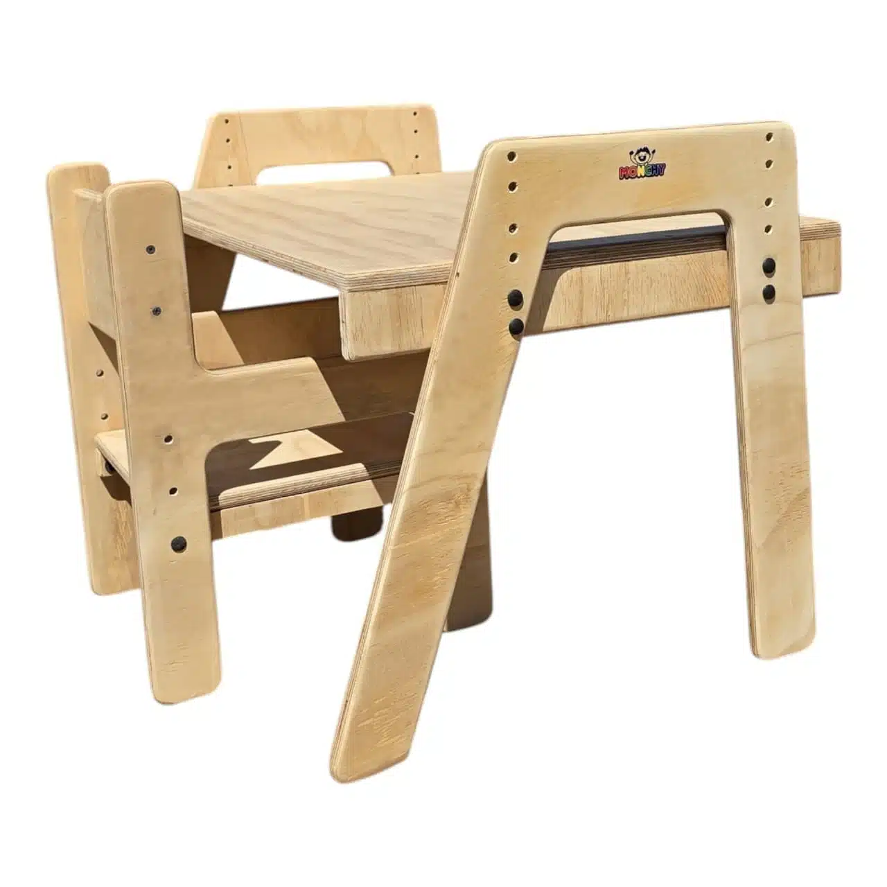 Escritorio Infantil Montessori Evolutivo con Silla — Ajustable en Altura - Imagen 3