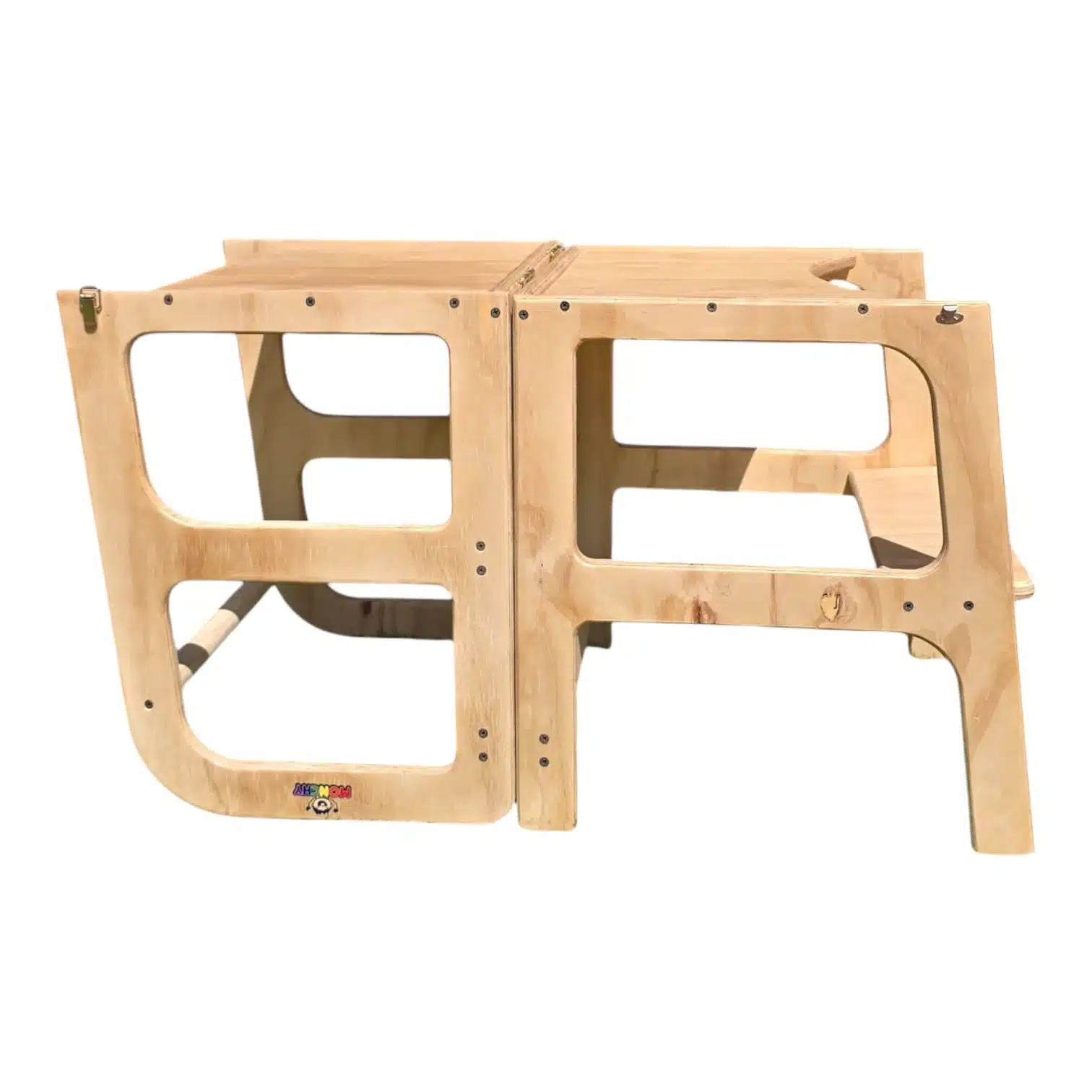 Torre de Aprendizaje Montessori 2 en 1 Convertible en Mesa y Silla - Imagen 7
