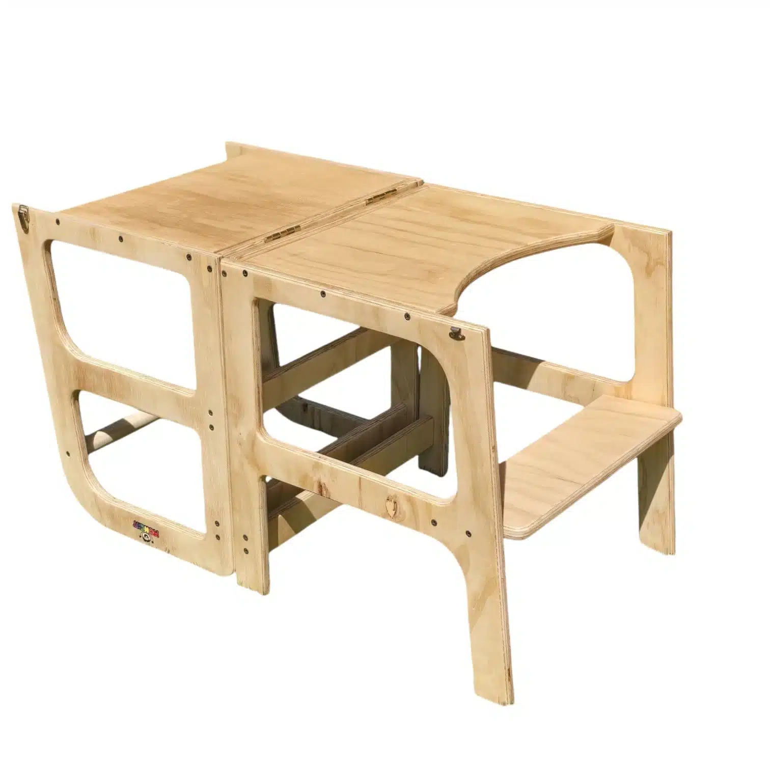 Torre de Aprendizaje Montessori 2 en 1 Convertible en Mesa y Silla - Imagen 6