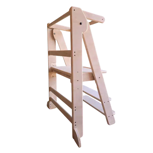 torre de aprendizaje evolutiva y plegable montessori