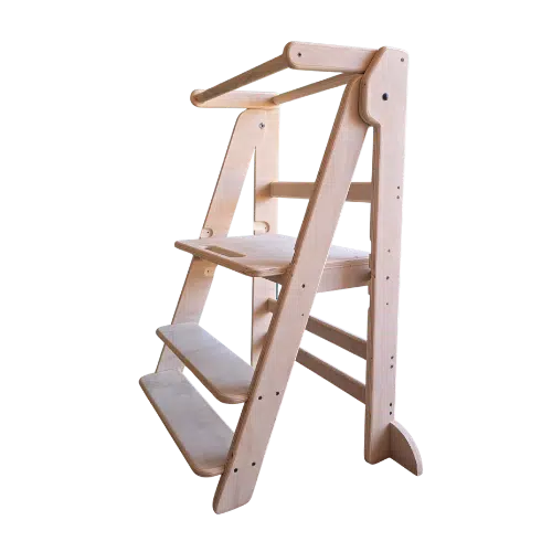 torre de aprendizaje evolutiva y plegable montessori