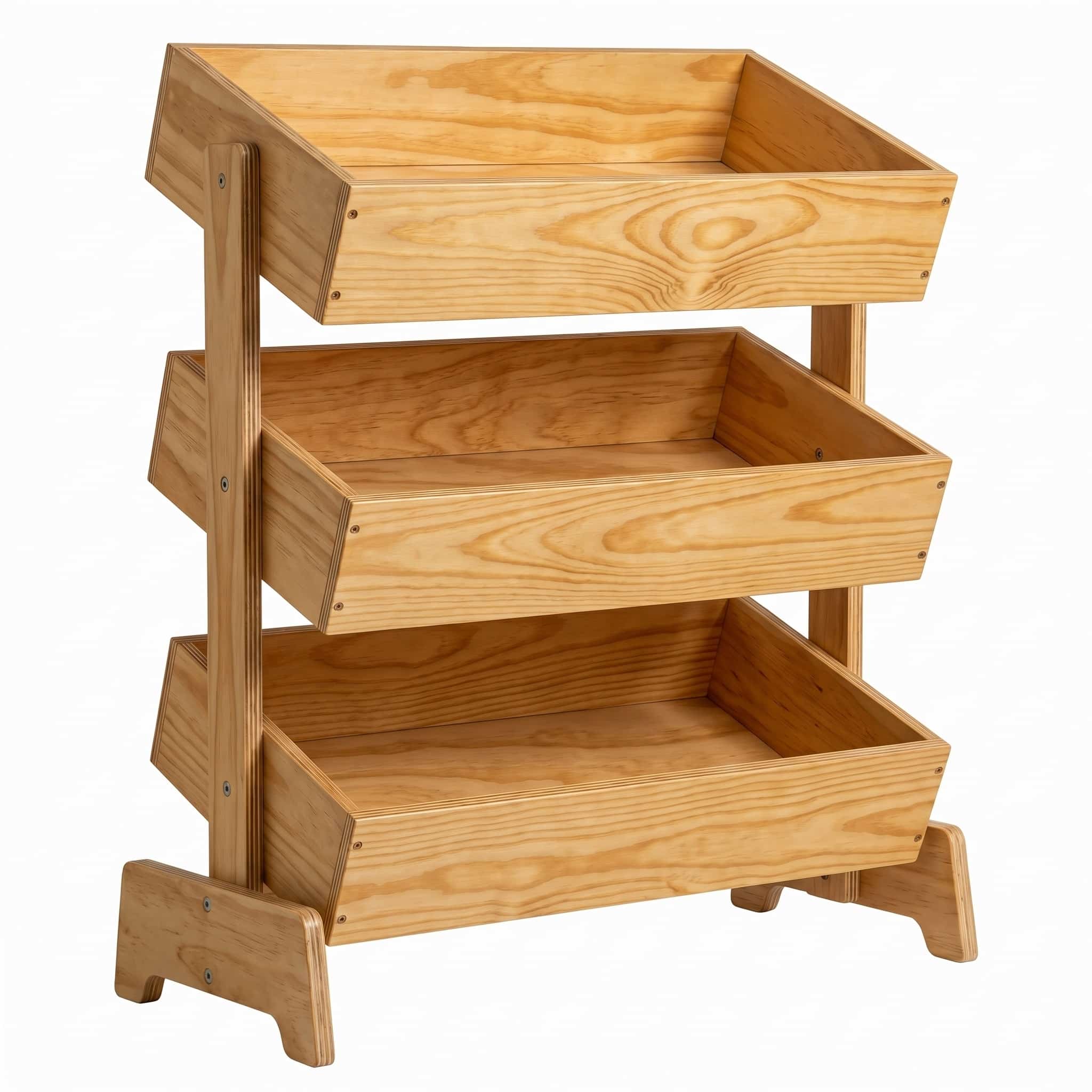 Organizador de Juguetes Montessori en Madera Monchy, vista principal en fondo blanco para tienda online.