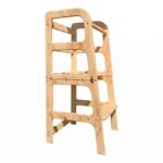 Torre de Aprendizaje Montessori 2 en 1 Monchy, vista principal en fondo blanco para tienda online.