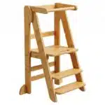 Torre de Aprendizaje Montessori Plegable y Evolutiva Monchy, vista principal en fondo blanco para tienda online.